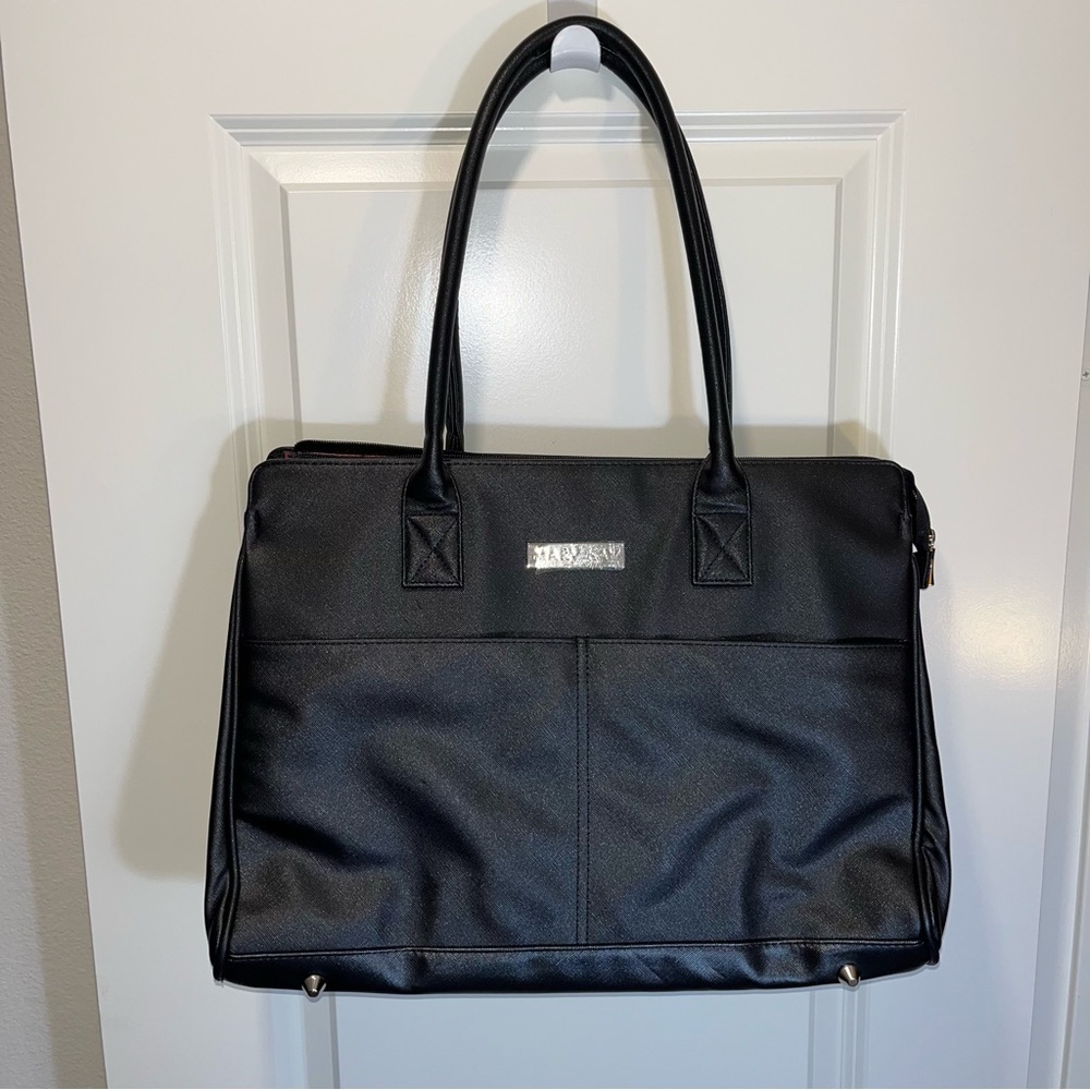 New MARY KAY TRAVEL TOTE LARGE BLACK PURSE STARTER KIT CONSULTANT BAG/CASE